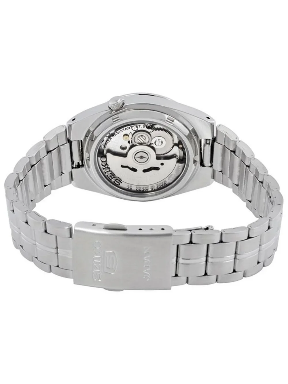 NWT Seiko Series 5 Automatic Date-Day Black Dial Men's Watch